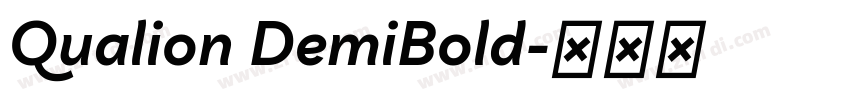 Qualion DemiBold字体转换